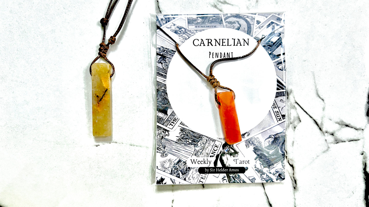 Quartz Slate Pendant Necklace - Natural Crystal Stone