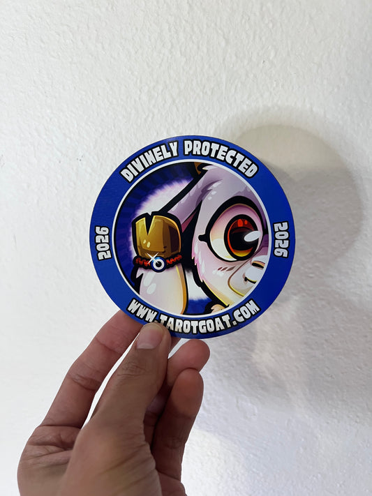 Divinely Protected Collectible Evil Eye Tarot Goat Magnet ~ Limited Edition 2026 Year 2