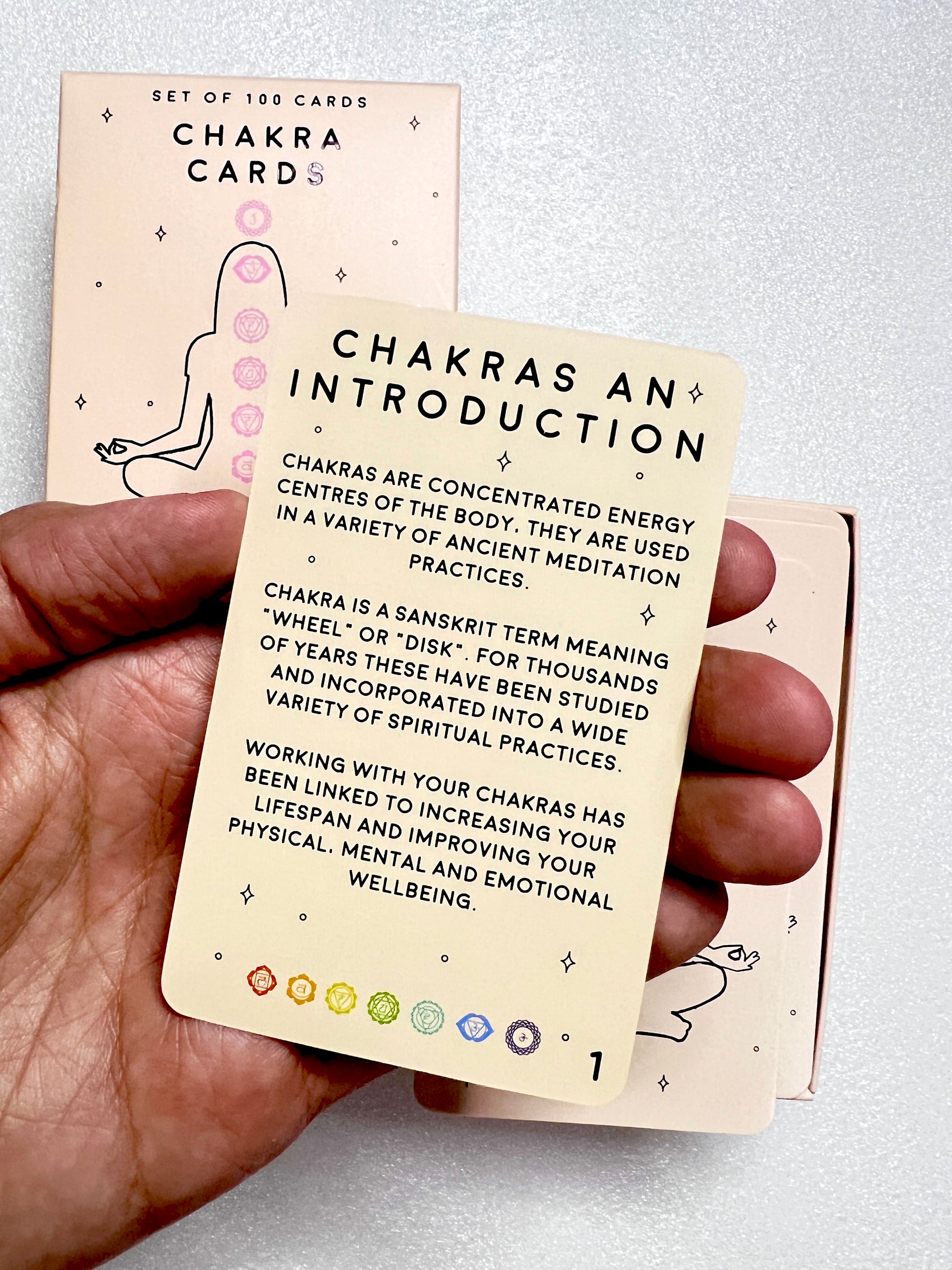 Learn all you need to know about chakras with these cards 