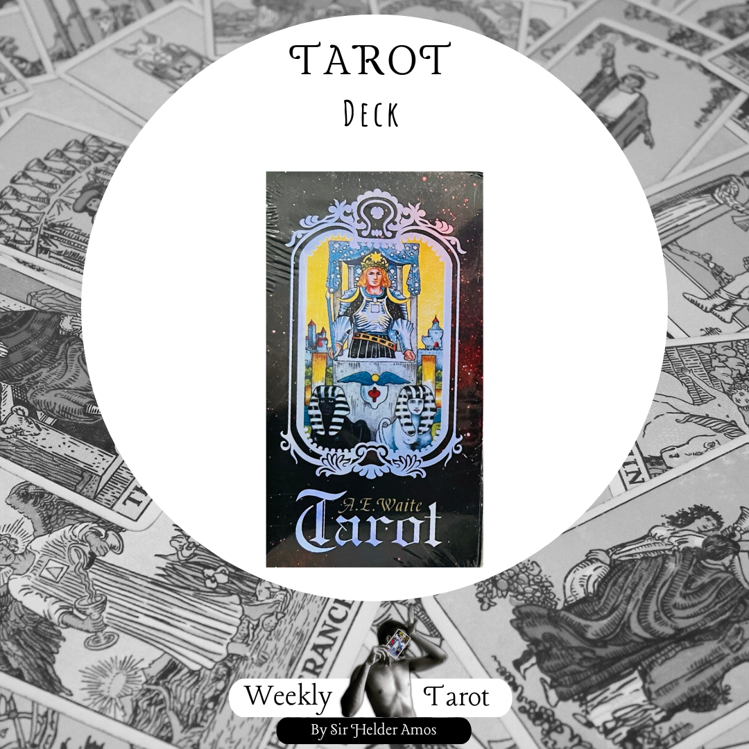 Iridescent Rider Waite Tarot Deck in English.