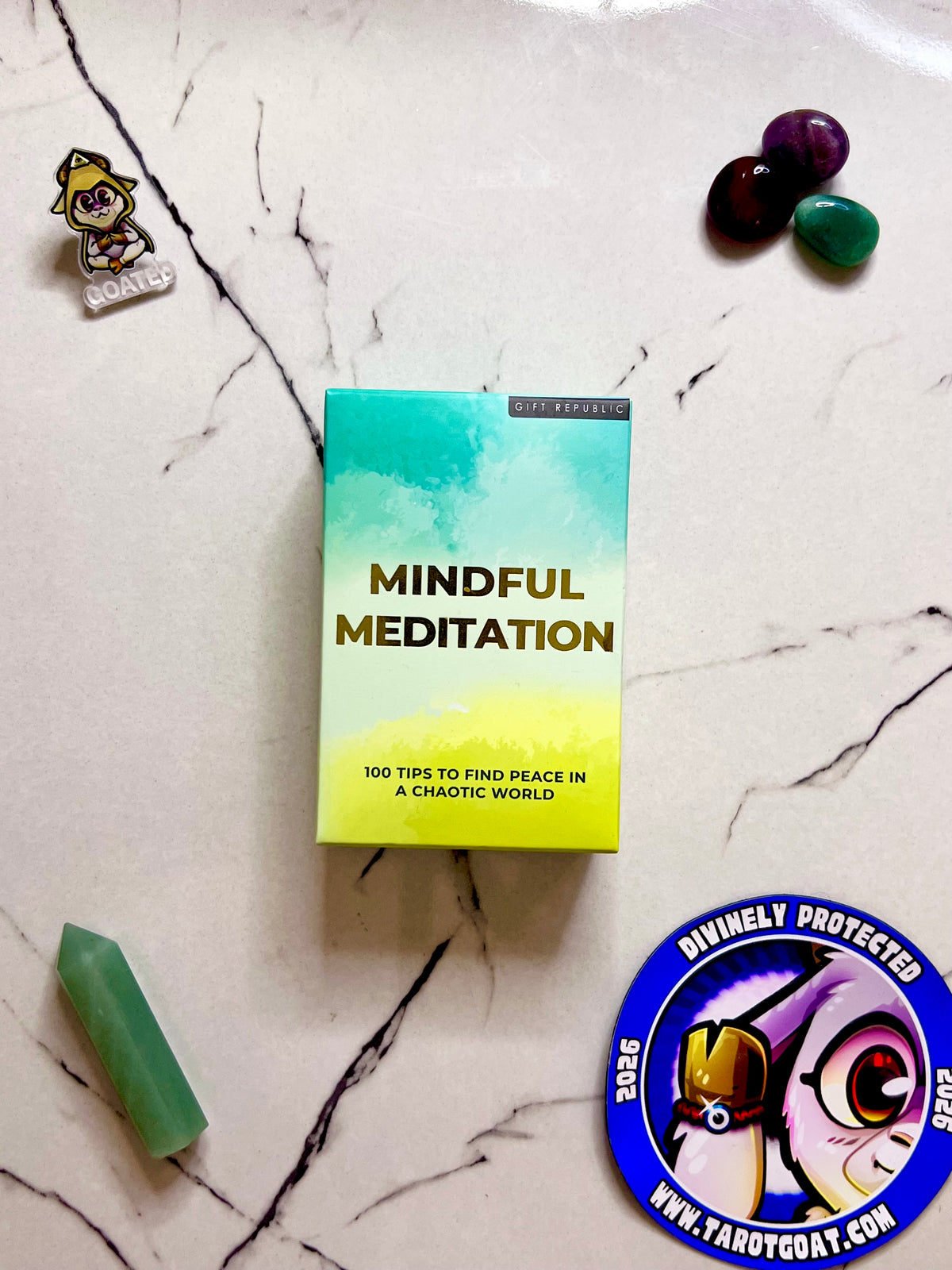 Set of 100 cards with tips for meditations for sale online shopping fast shipping in the us