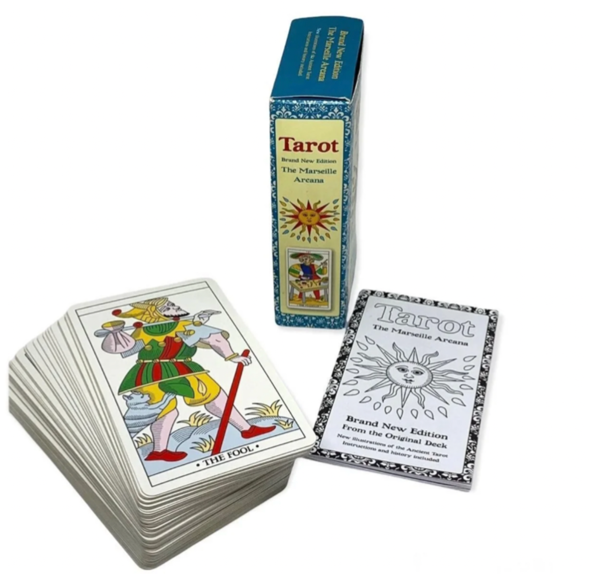 The Marseille Arcana Tarot Deck with Guidebook Remastered 1760 Version