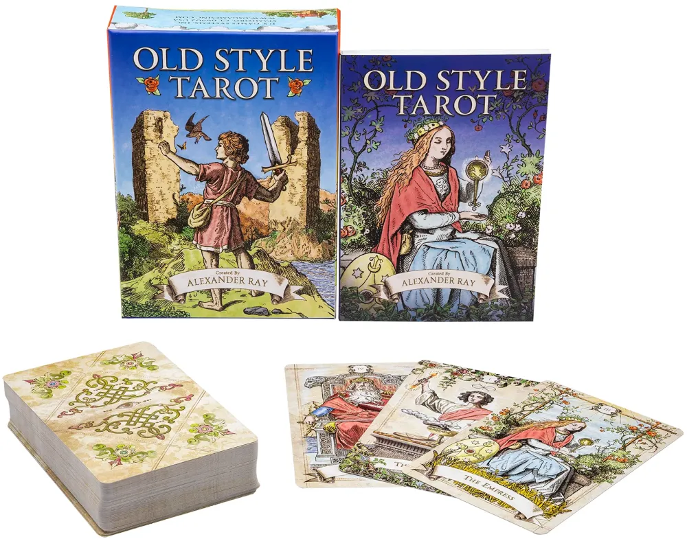 Old Style Tarot Deck by Alexander Ray, Vintage European Style Tarot Cards for Divination