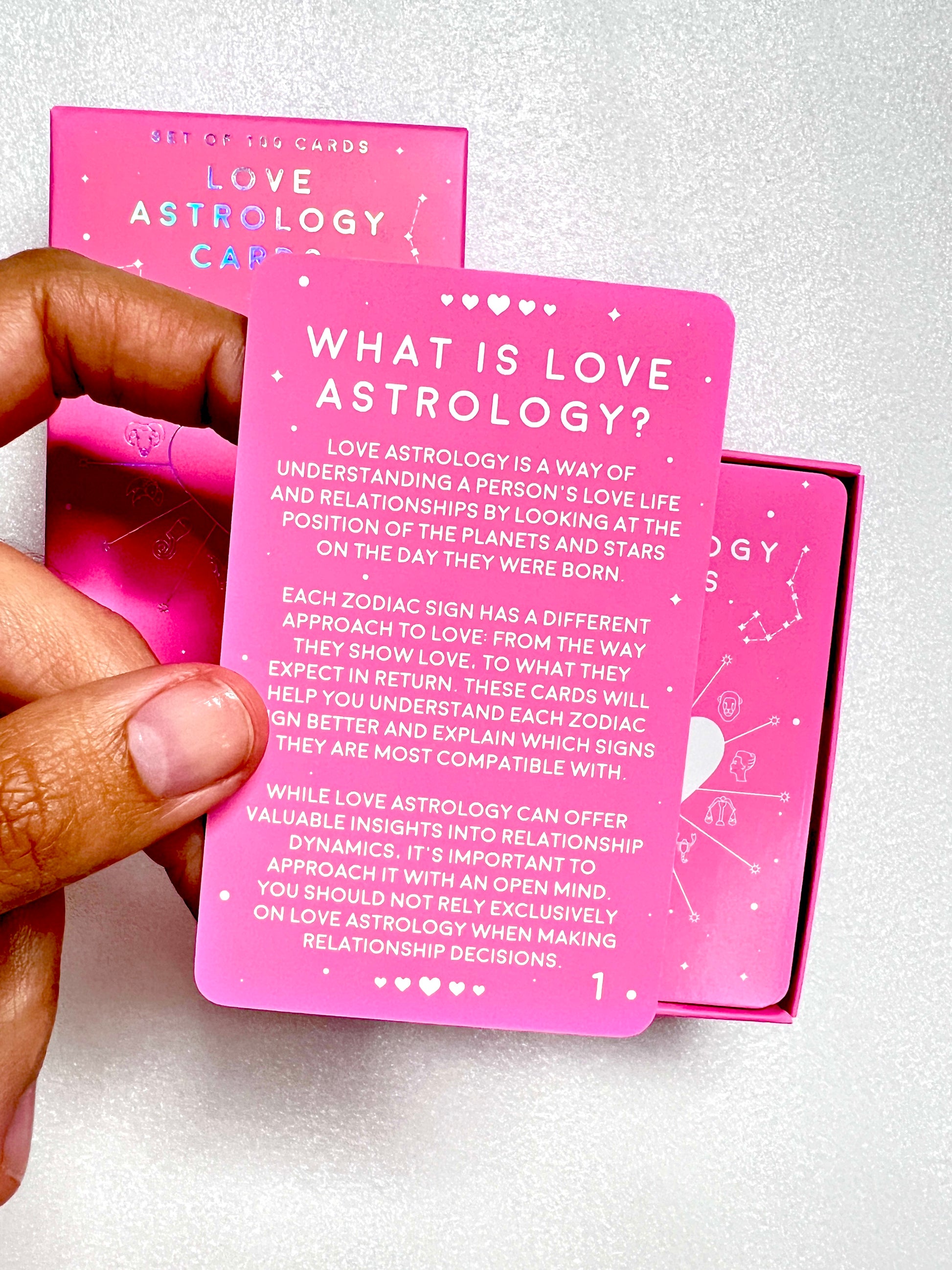 Love Astrology Cards to learn about love and zodiac signs match