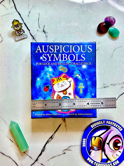 Alison DeNicola Auspicious Symbols review, lucky symbols oracle card meanings for manifestation
