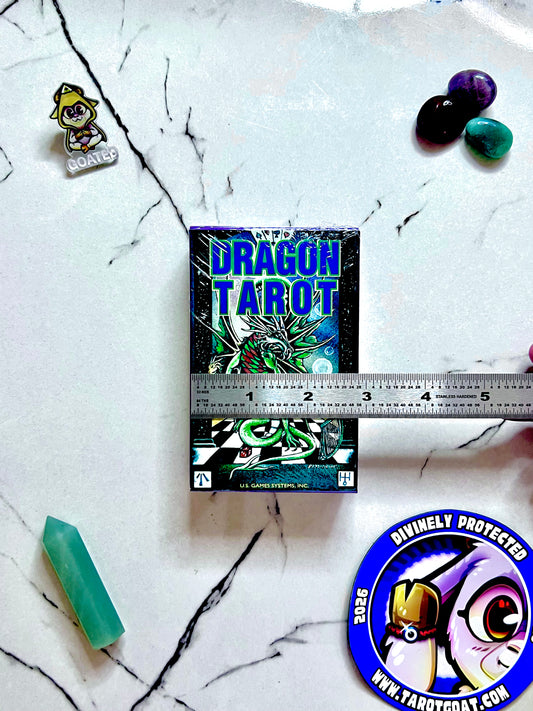 TikTok made me buy it, no gatekeeping, Dragon Tarot green dragon fantasy deck
dungeons and dragons
