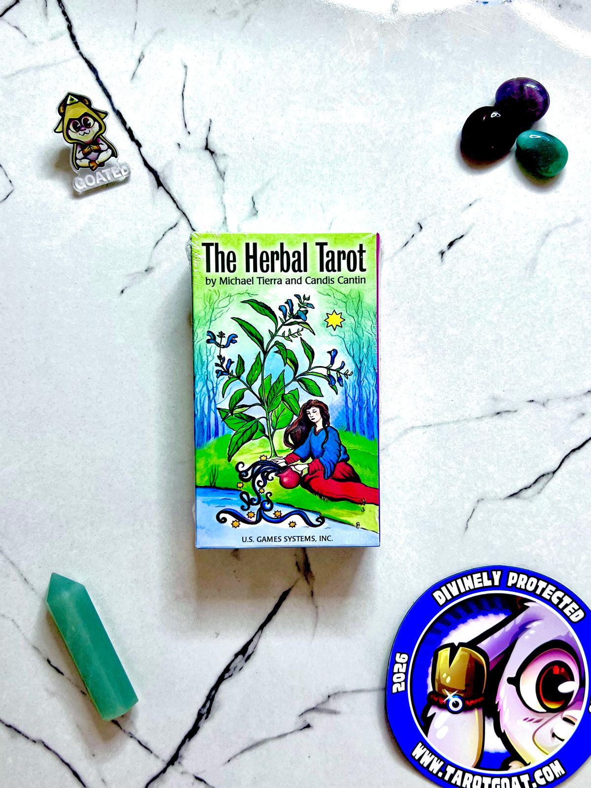 Herbal Tarot deck by Michael Tierra and Candis Cantin, botanical tarot cards for herbalists and plant lovers
