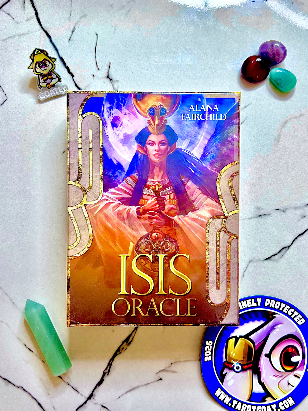 Isis Oracle deck by Alana Fairchild, Egyptian goddess oracle cards for divine feminine readings
