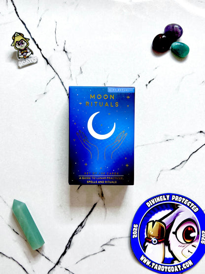 Moon Rituals 100 Cards box for sale at TikTok Shop, lunar spells and rituals deck