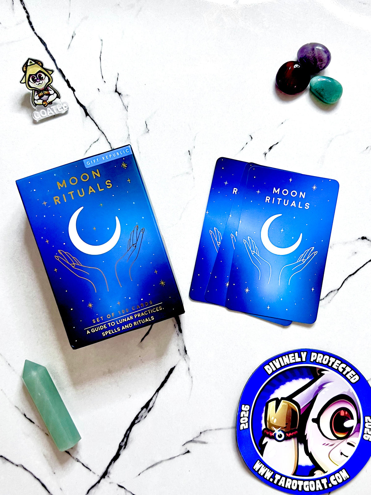 Moon Rituals 100 Cards Gift Republic Lunar Magic Spells Witchcraft Guide