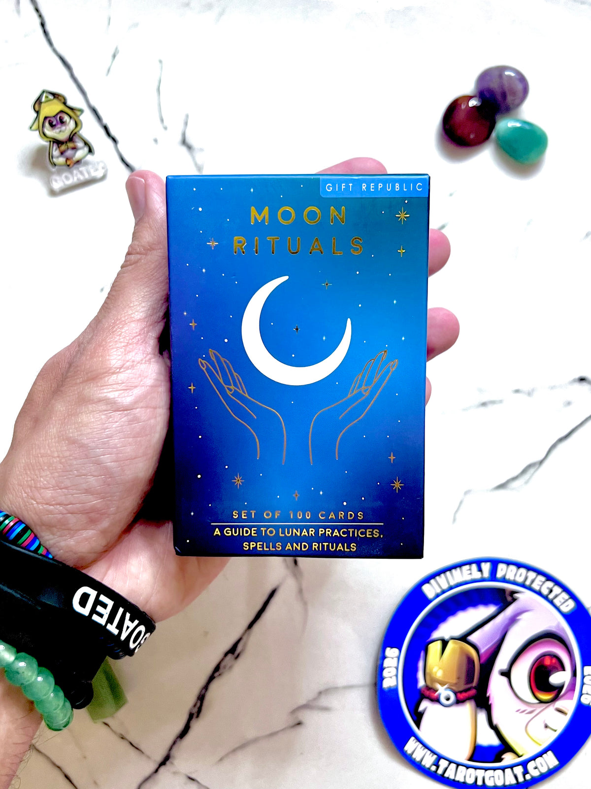 Low stock alert, Moon Rituals 100 cards ships free, lunar spells rituals deck for sale online shopping fast shipping