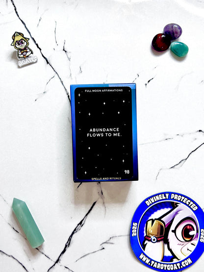 Restocked and selling out again, Moon Rituals 100 cards with free shipping, lunar spells deck for girls and boys 
