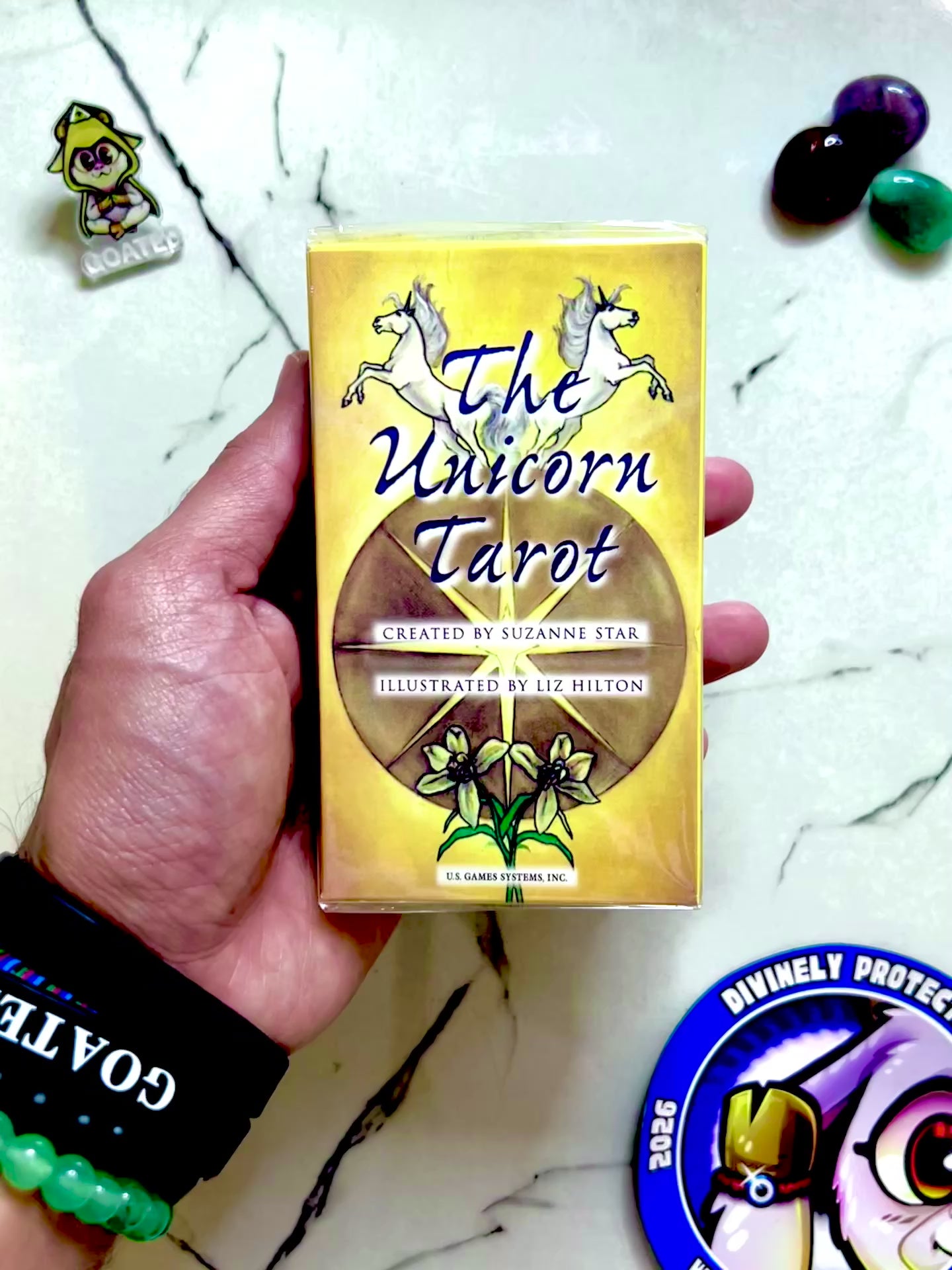 Watch before it sells out, Unicorn Tarot by Suzanne Star viral on TikTok Shop, illustrated by Liz Hilton, add to cart
