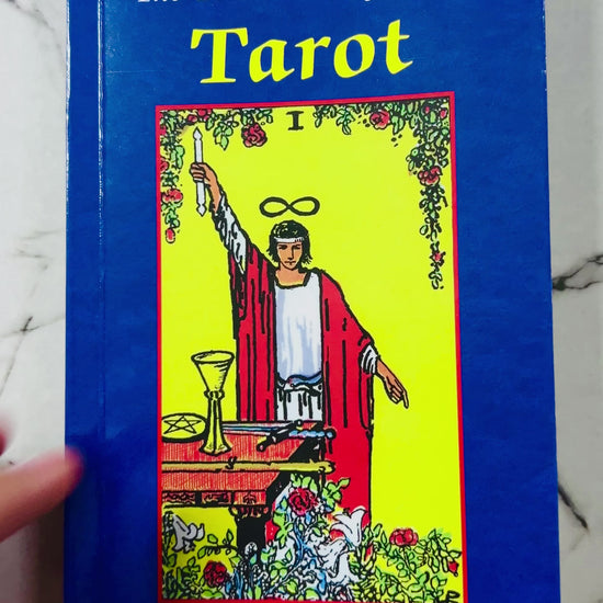 The Pictorial Key to the Tarot by Arthur Edward Waite Book flip through with keywords explanation meanings and illustration of all 78 cards for sale free shipping in the us