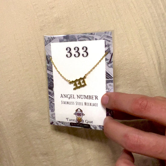 333 angel number video necklace for sale online free shipping