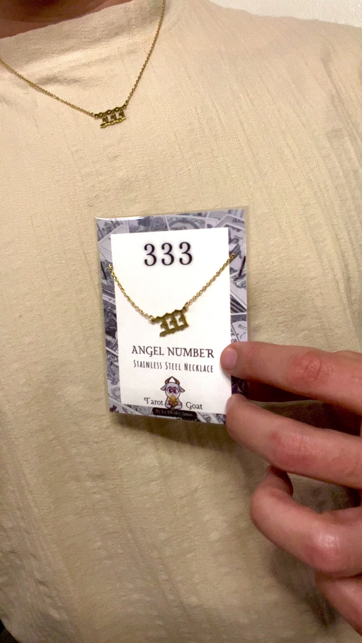 333 angel number video necklace for sale online free shipping