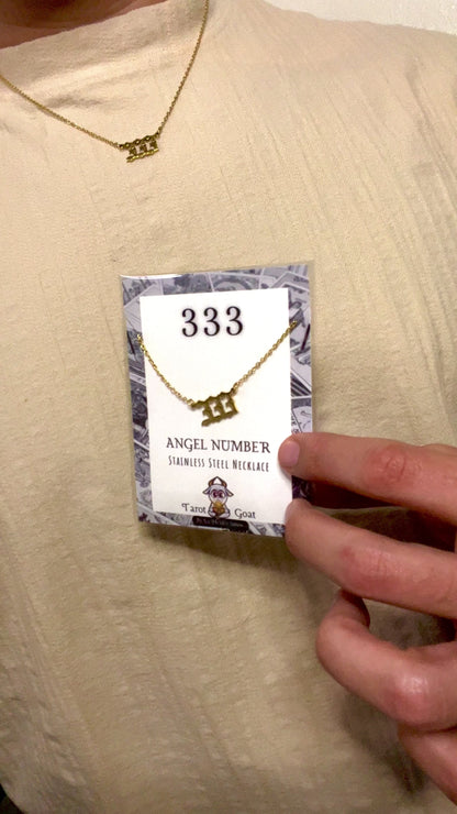 333 angel number video necklace for sale online free shipping