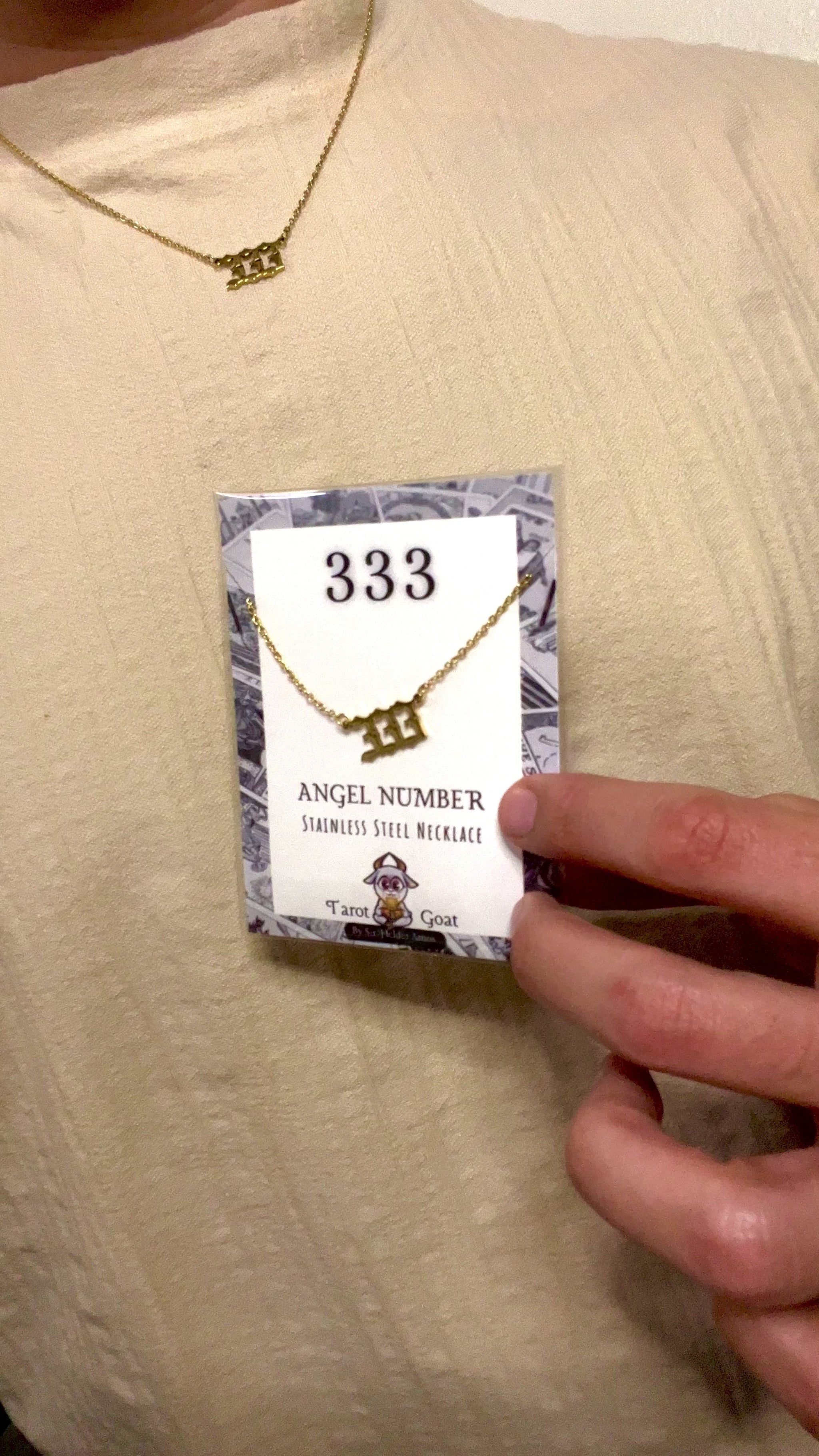 333 angel number video necklace for sale online free shipping