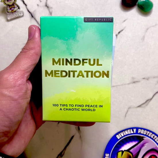 Video of a 360 display of he meditations cards with 100 tips to find peace in a chaotic world for tiktok viral product shop 