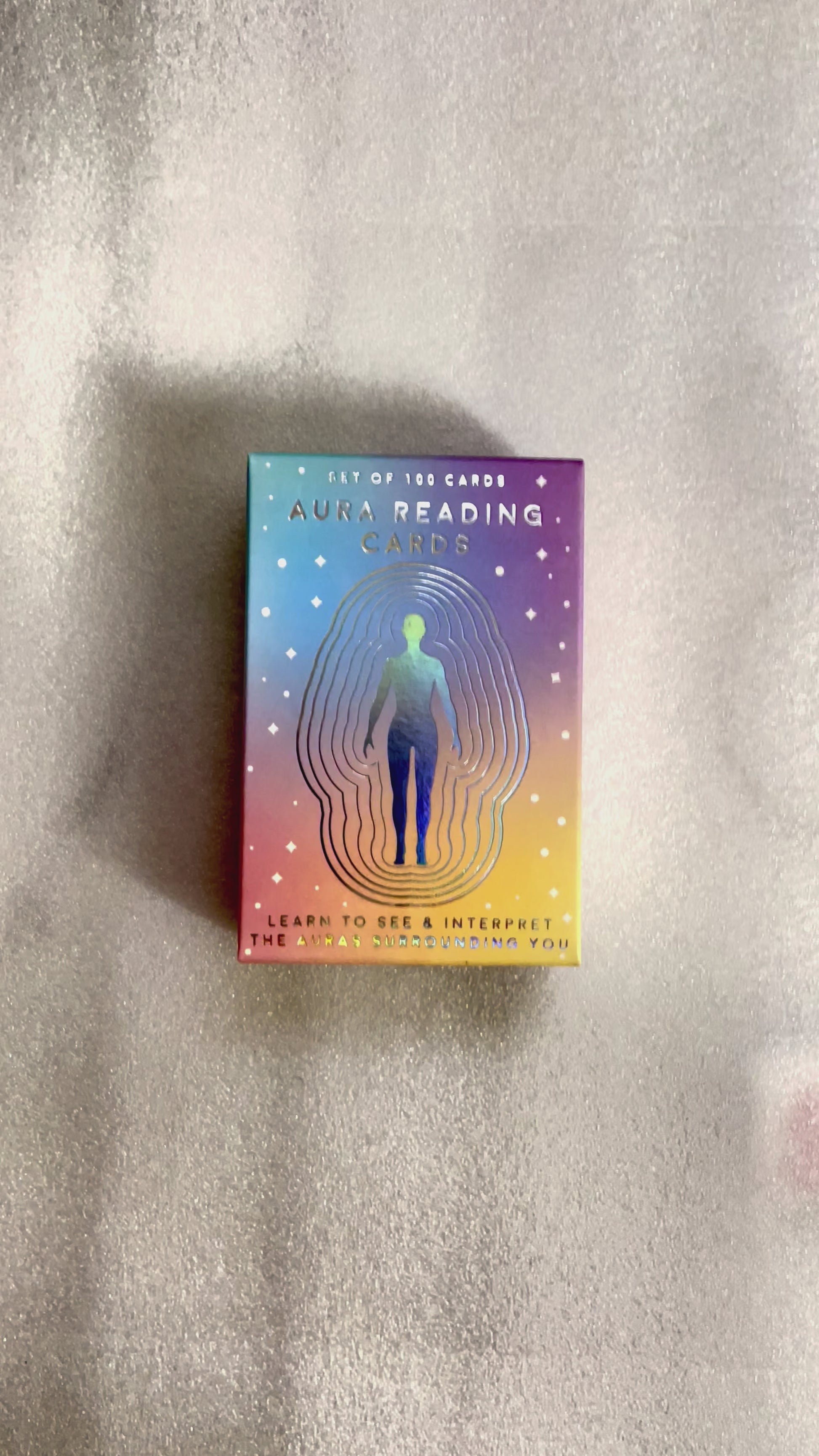 ASMR Unboxing of the Aura Reading Cards for discovering your Aura Color