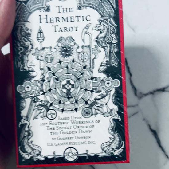 The Hermetic Tarot Based upon the esoteric workings of the Secret otder of the Golden Dawn by Godfrey Dowson Free Shipping New 