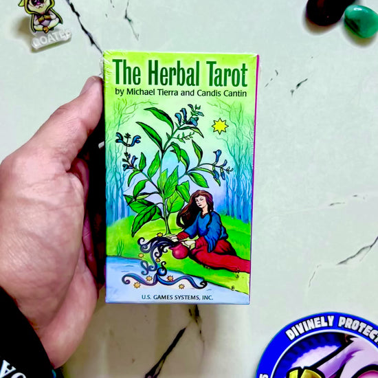 Herbal Tarot deck flip through, Michael Tierra and Candis Cantin botanical tarot cards, buy on TikTok Shop
