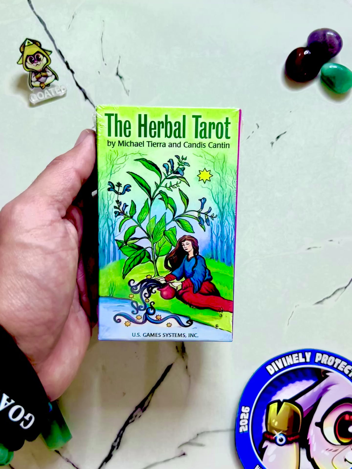 Herbal Tarot deck flip through, Michael Tierra and Candis Cantin botanical tarot cards, buy on TikTok Shop
