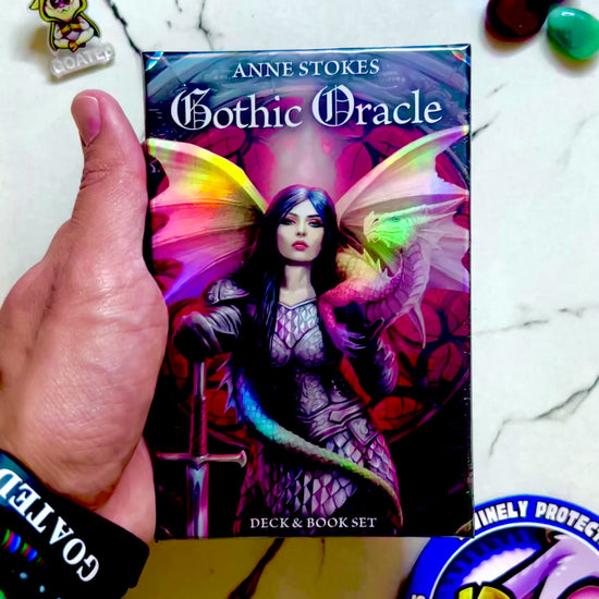 Gothic Oracle deck flip through by Anne Stokes, gothic fantasy oracle cards, buy on TikTok Shop

