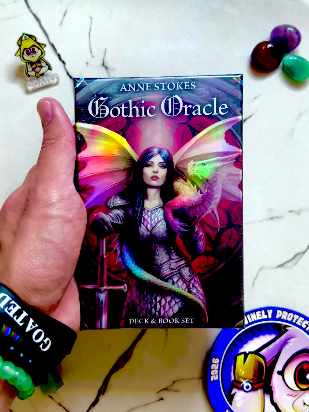 Gothic Oracle deck flip through by Anne Stokes, gothic fantasy oracle cards, buy on TikTok Shop

