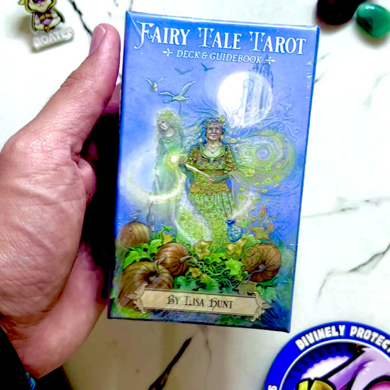 Fairy Tale Tarot deck flip through by Lisa Hunt, storybook tarot cards with guidebook, buy on TikTok Shop
