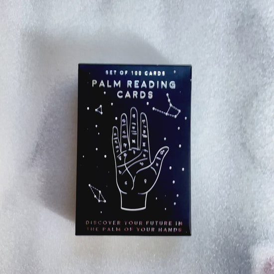 ASMR Unboxing Palm Reading Cards - Set of 100 Cards for beginners and learning palmistry