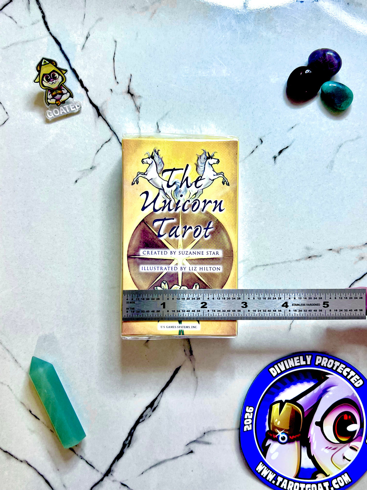 TikTok made me buy it, no gatekeeping, Unicorn Tarot by Suzanne Star, 78 card beginner tarot deck with free shipping
