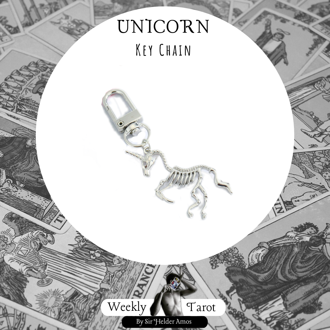 Unicorn Skeleton Animal Spirit Keychain