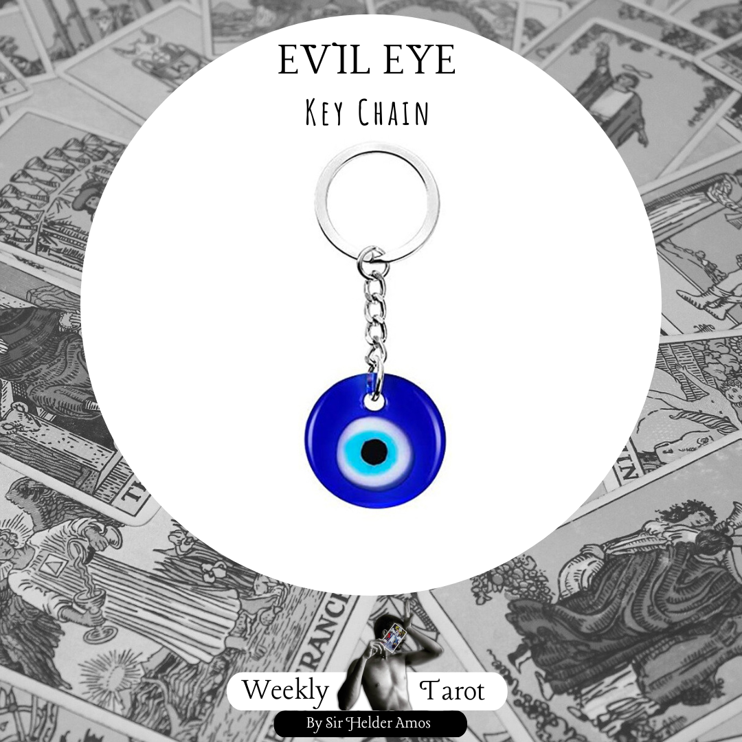 Handmade Glass Evil Eye Keychain