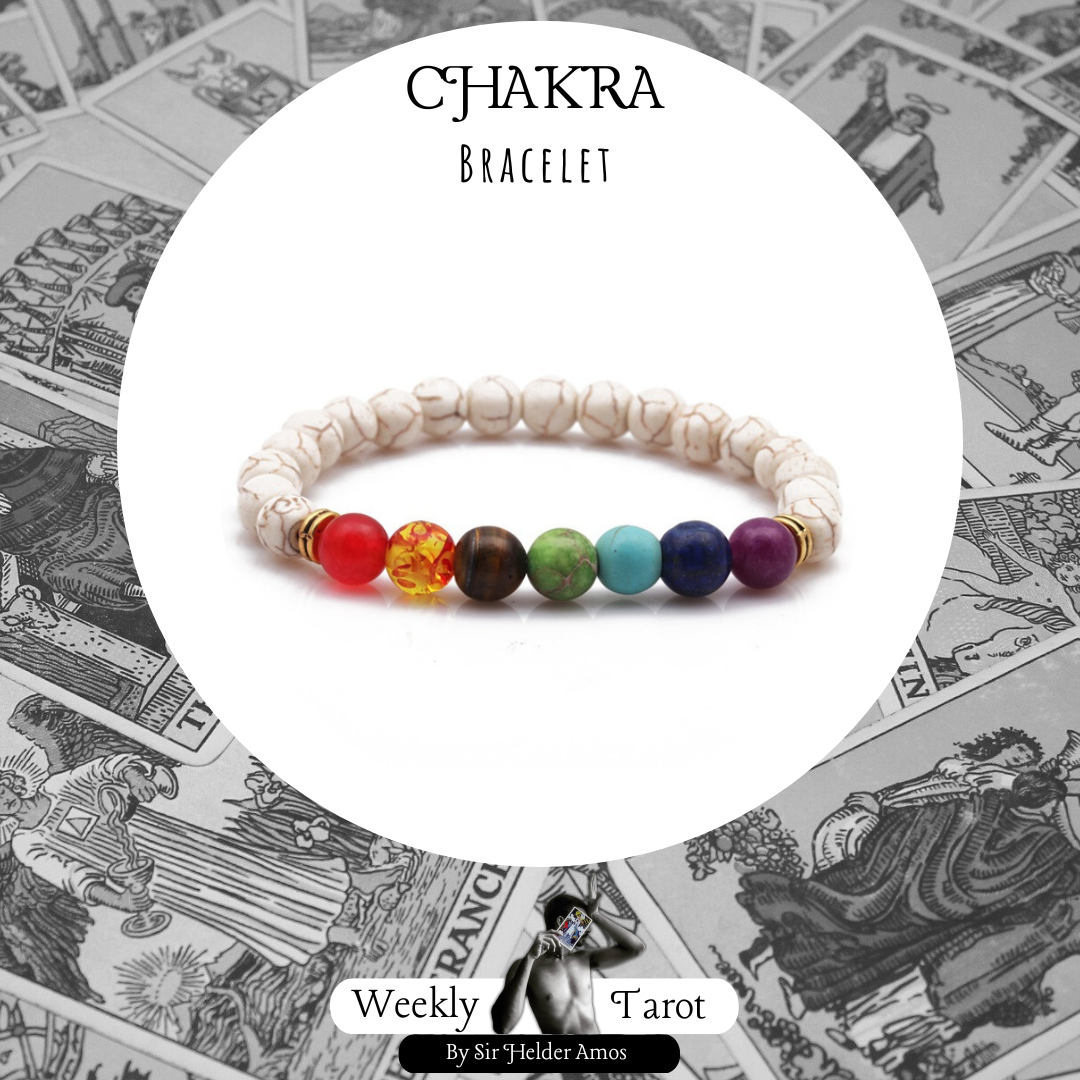 White Sediment Quartz Chakra Energy Balancing Bracelet