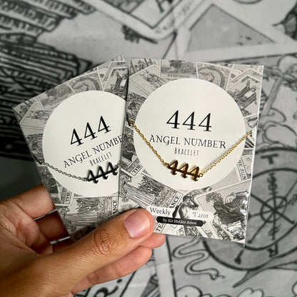 444 Angel Number ~ Stainless Steel Bracelet