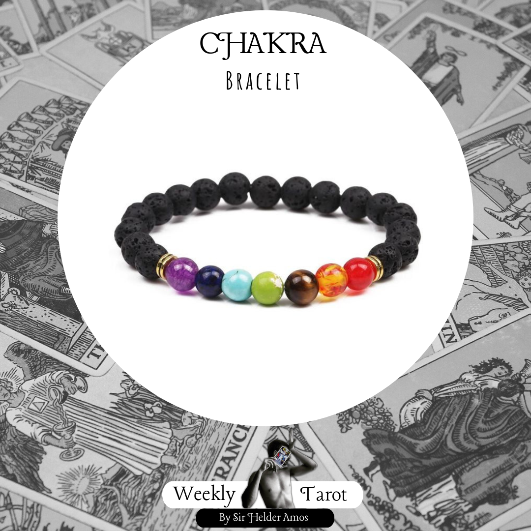 Volcanic Energy Balancing Chakra Bracelet.