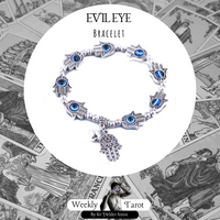 Chiming Bell Evil Eye with Hamsa Hand Bracelet