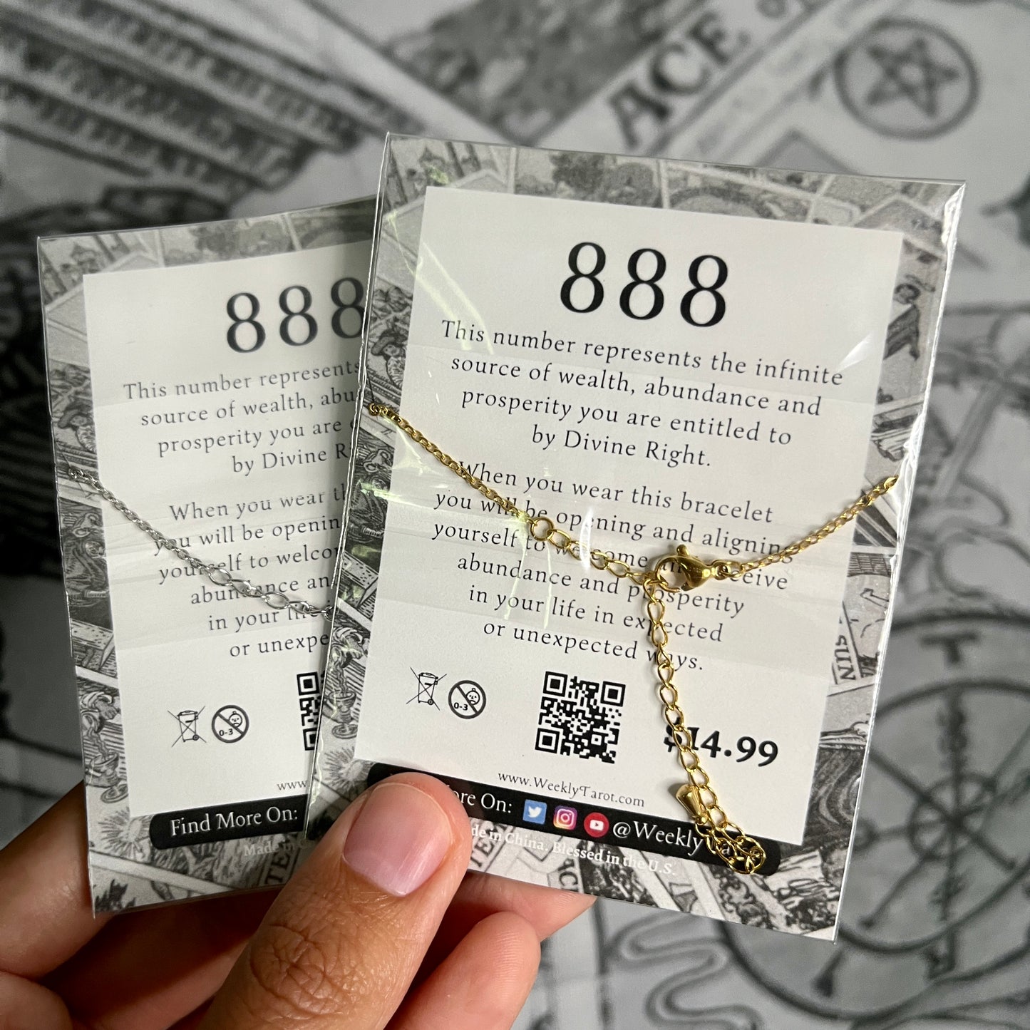 888 Pulsera con número de ángel