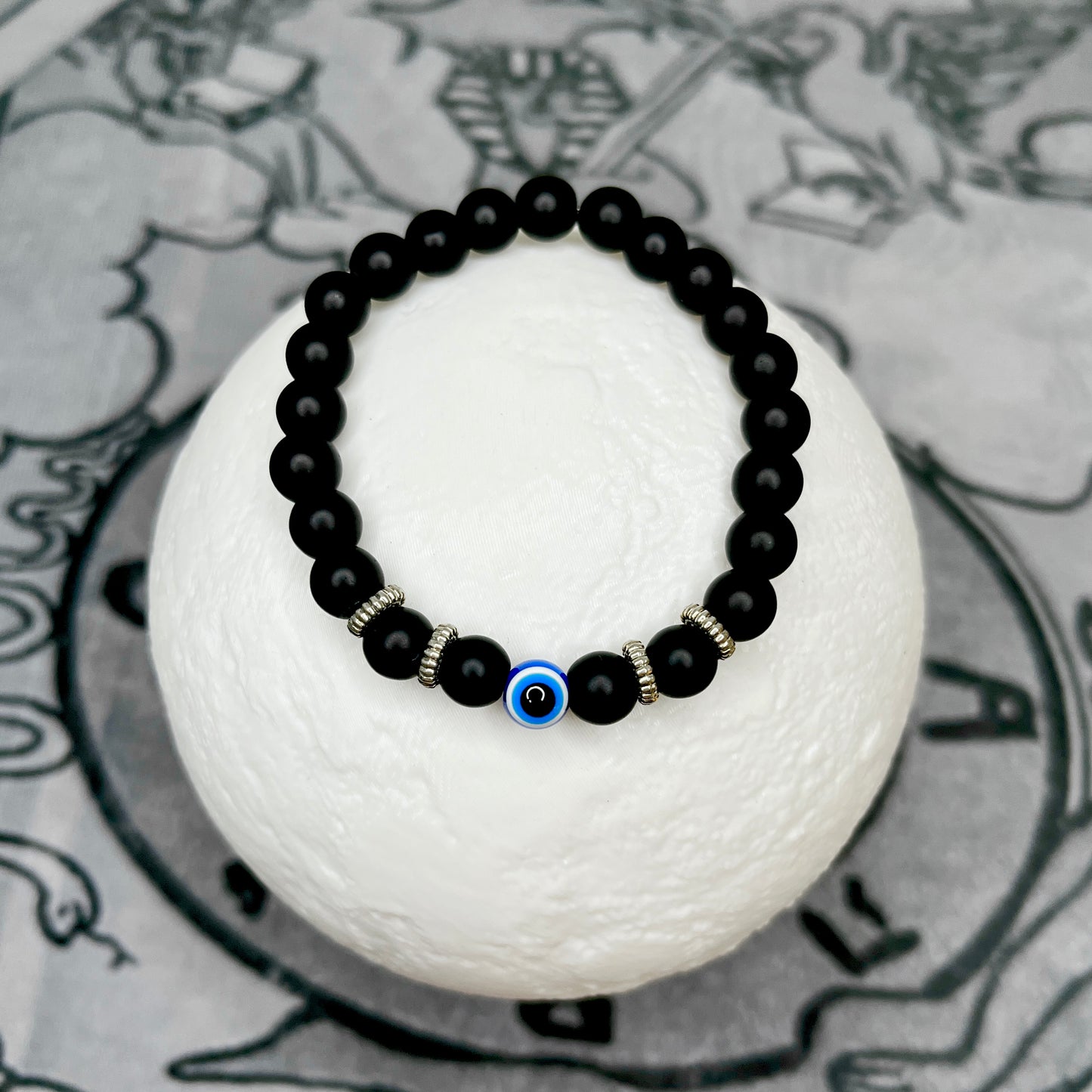 Obsidian Evil Eye Bracelet