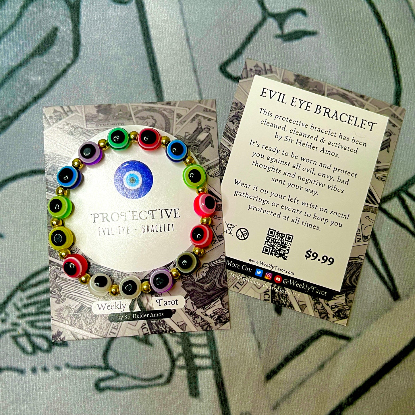 Colored Beads Evil Eye Bracelet