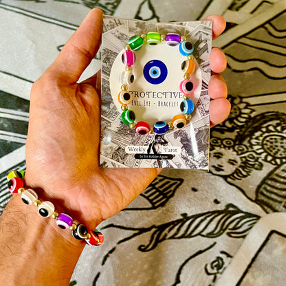 Colored Beads Evil Eye Bracelet