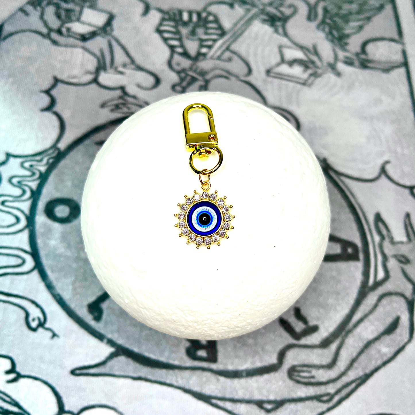 ~ CLEARANCE ~ Sun Evil Eye Keychain