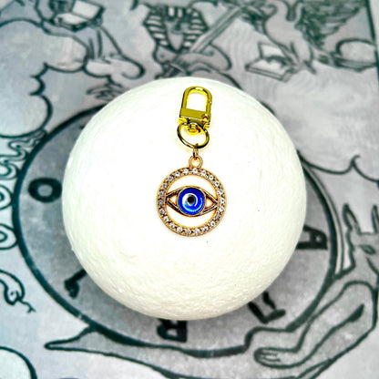 Golden Eye Evil Eye Keychain