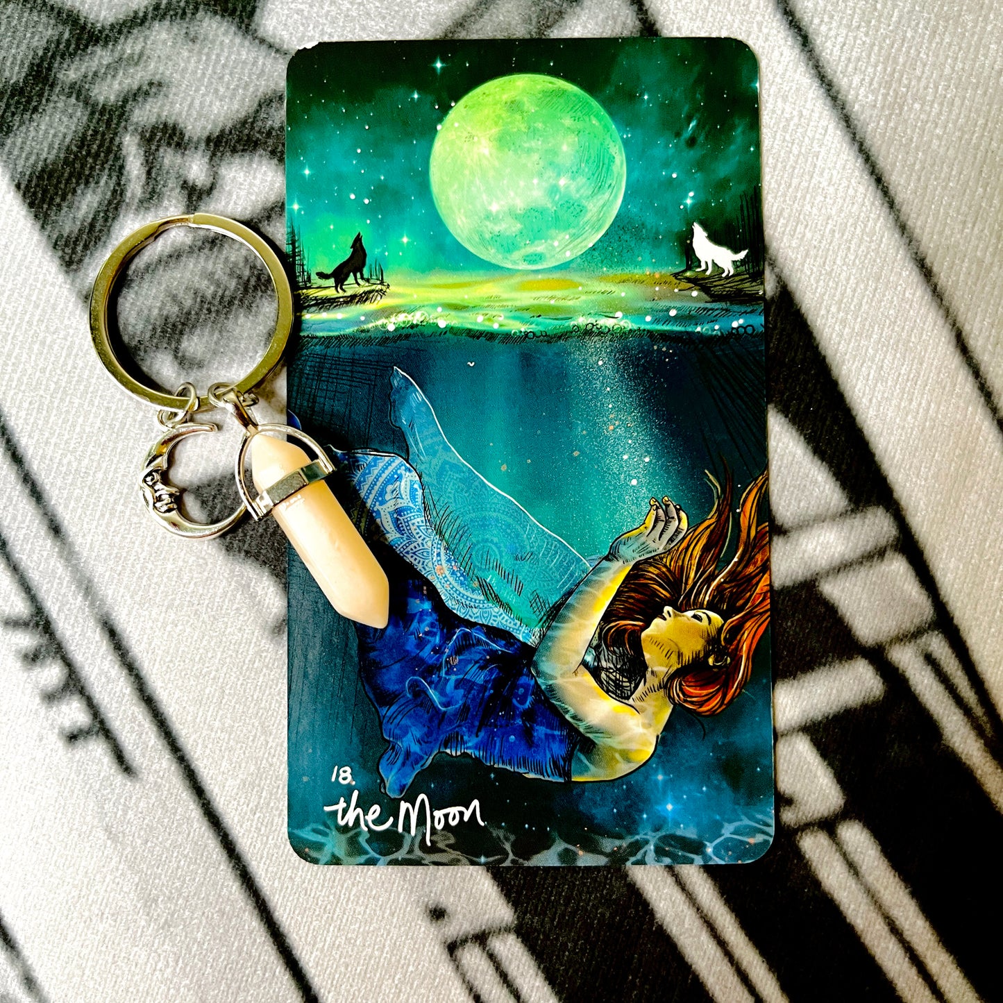 Moon Crystal Keychain