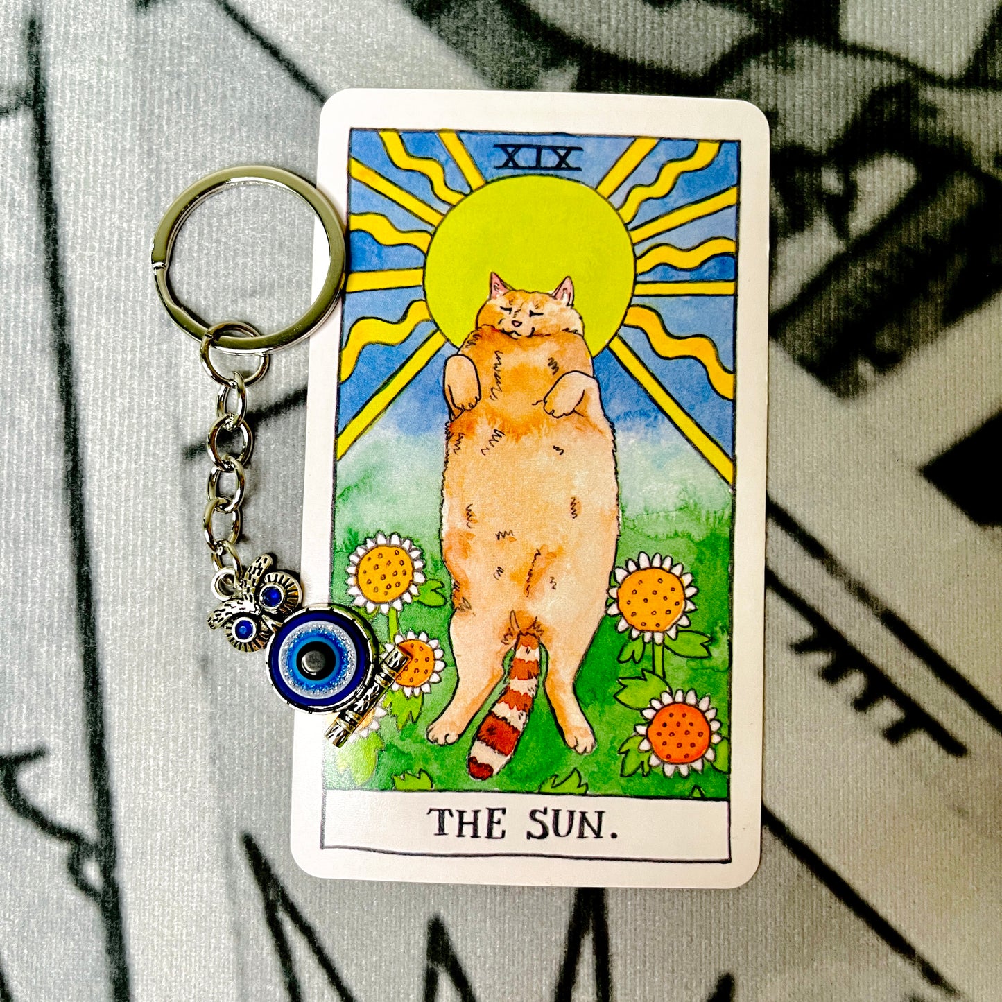 Owl Animal Spirit Evil Eye Keychain