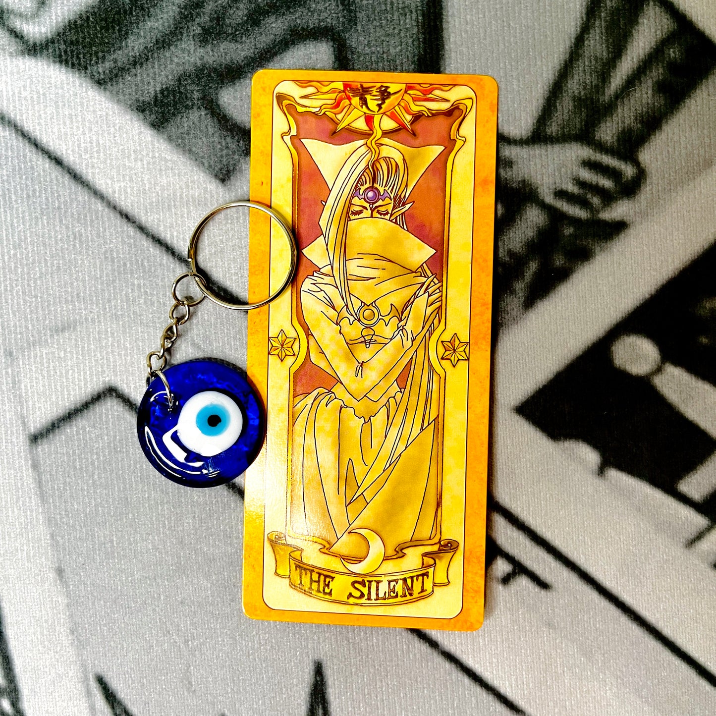 Handmade Glass Evil Eye Keychain