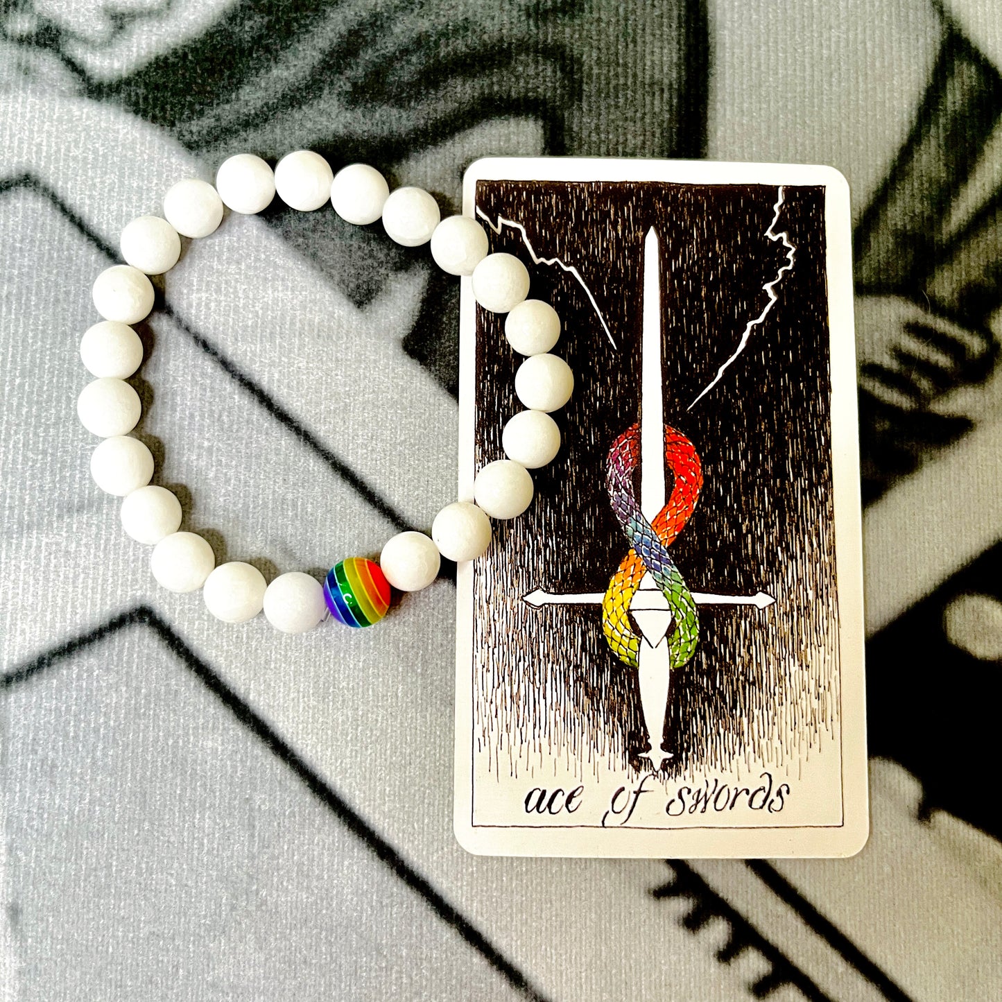 Minimalist White Quartz Chakra Balancing Bracelet