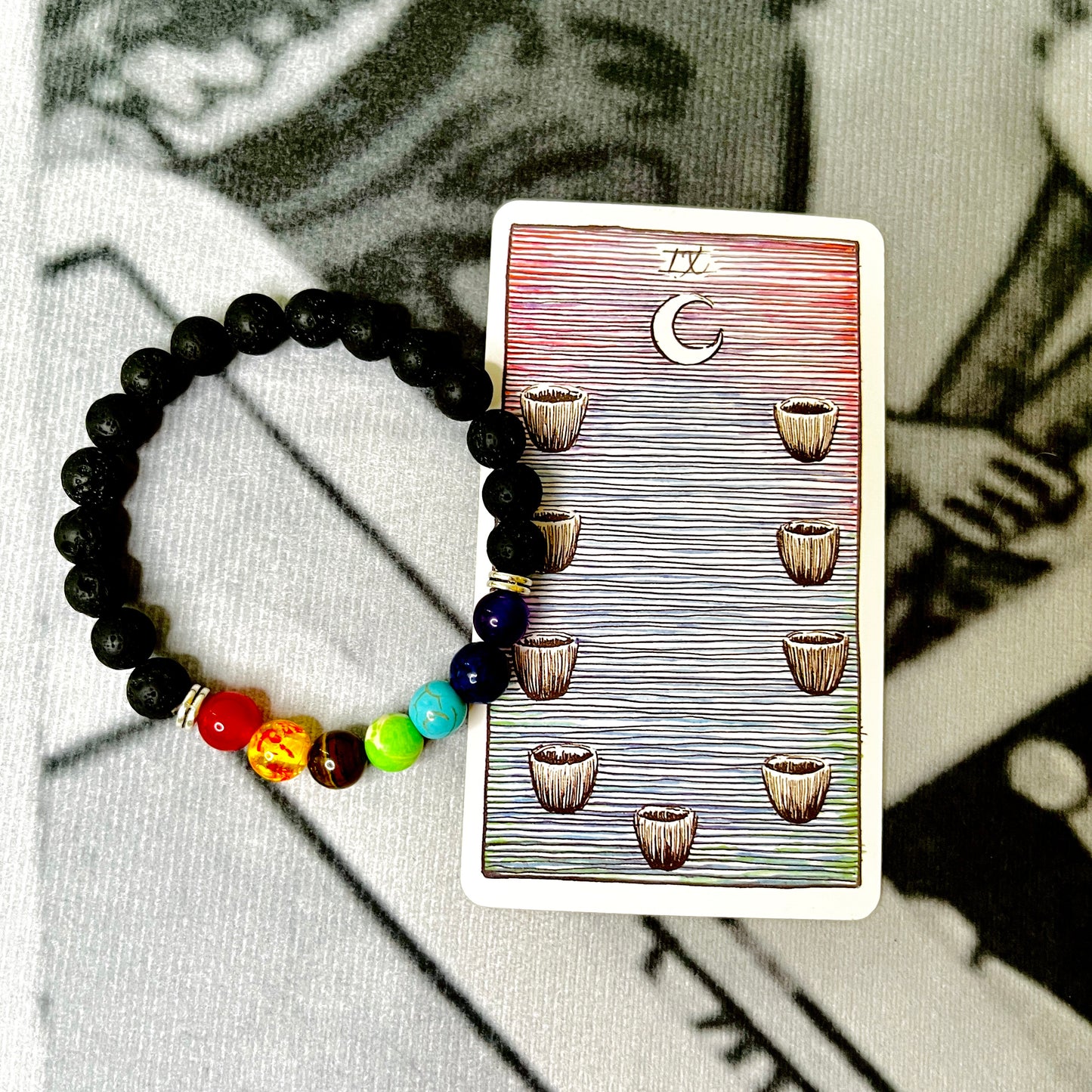 Volcanic Energy Balancing Chakra Bracelet.