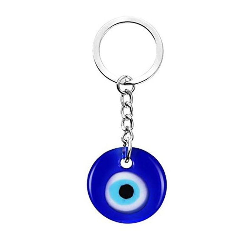 Handmade Glass Evil Eye Keychain